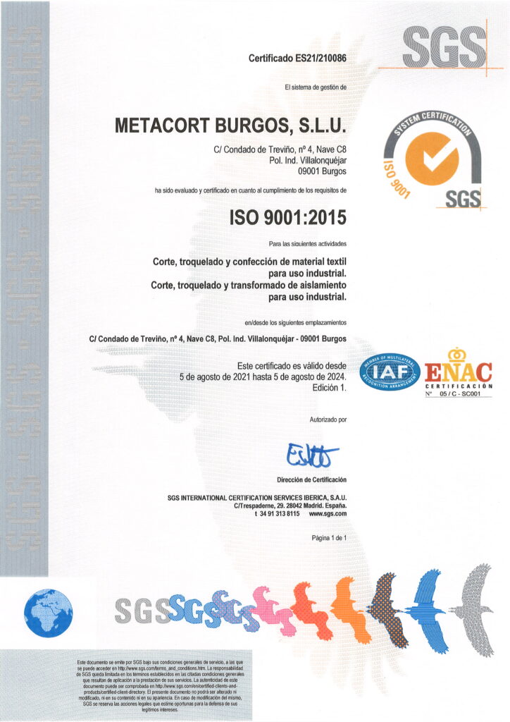 Certificado ISO9001:2015